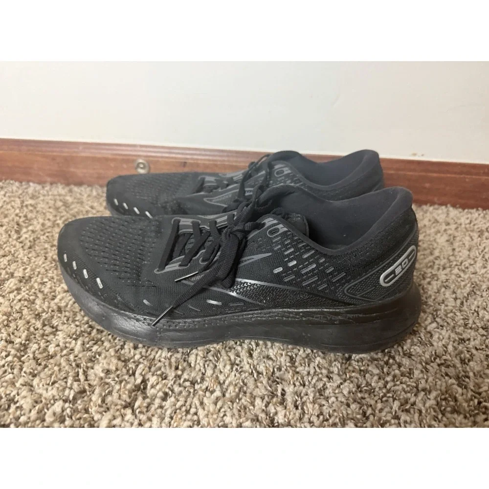 Brooks Glycerin 20 Men's 12 2E Wide Black Running Shoes Athletic Sneakers Casual